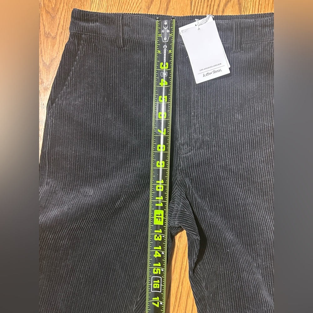 & Other Stories Los Angeles Atelier Black Corduroy Stirrup Pants - Rare Find - Picture 5 of 13